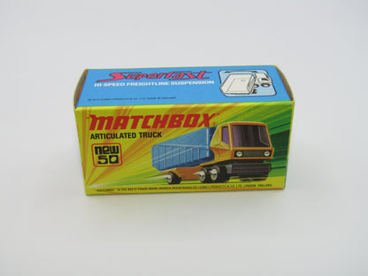 Matchbox Superfast 50B Articulated Truck LEMON YELLOW RED Windows
