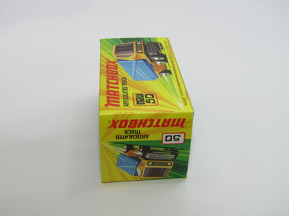 Matchbox Superfast 50B Articulated Truck LEMON YELLOW RED Windows