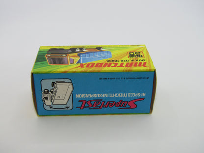 Matchbox Superfast 50B Articulated Truck LEMON YELLOW RED Windows