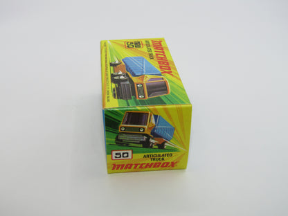 Matchbox Superfast 50B Articulated Truck LEMON YELLOW RED Windows