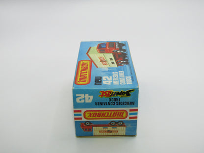 Matchbox Superfast No 42C Mercedes Truck Mayflower PURPLE Windows