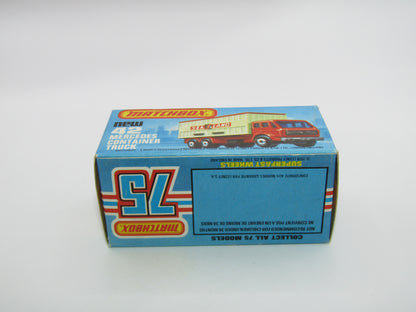 Matchbox Superfast No 42C Mercedes Truck Mayflower PURPLE Windows