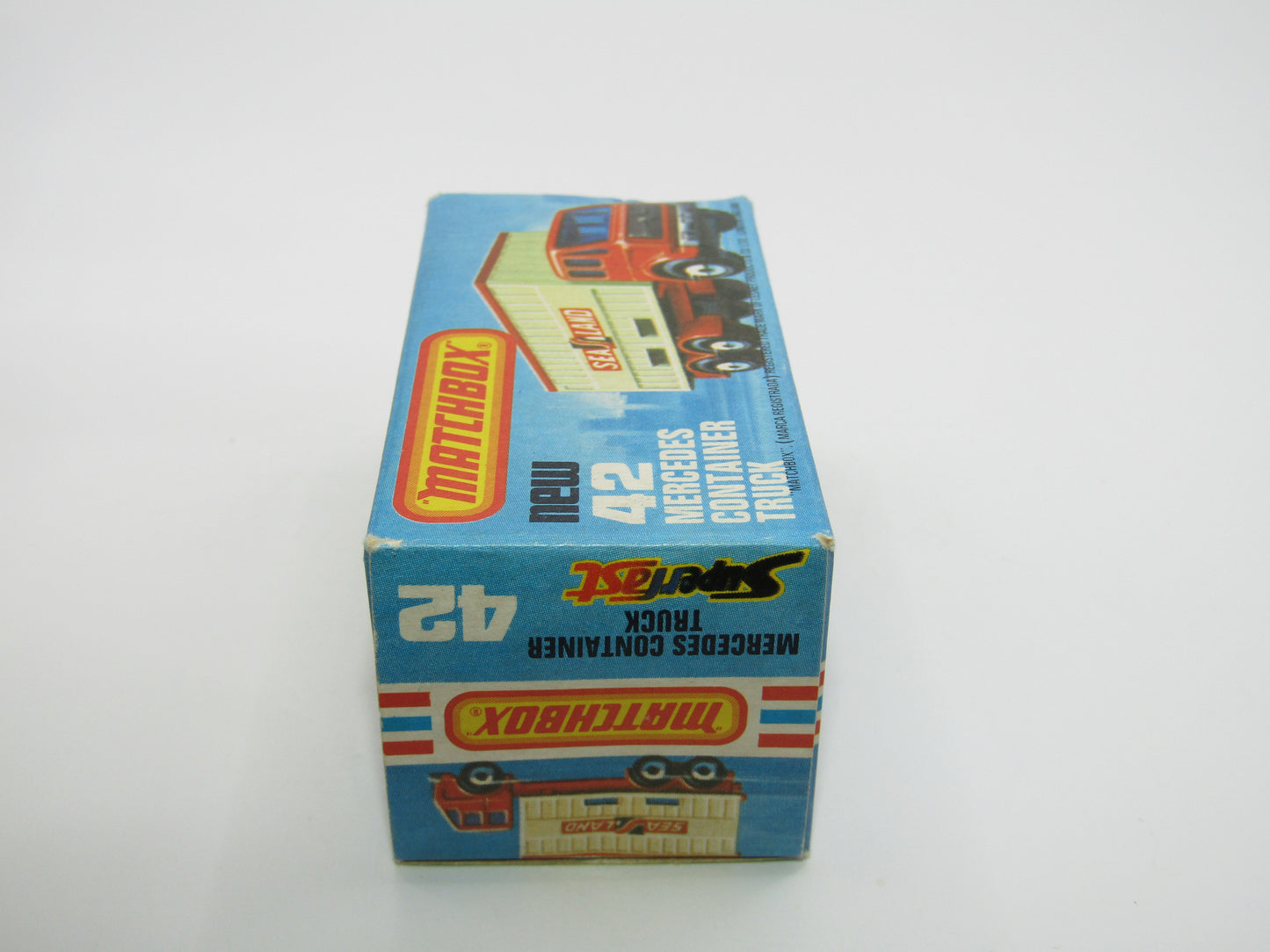 Matchbox Superfast No 42C Mercedes Container Truck TAN OCL