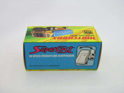 Matchbox Superfast 50B Articulated Truck Light Yellow CHEVRON Labels