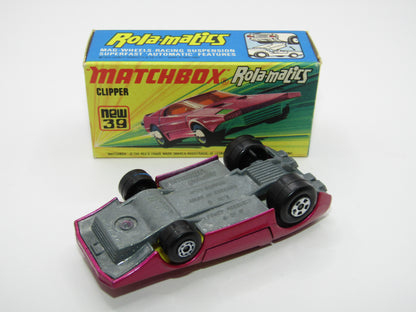 Matchbox Superfast 39A Clipper Purple UNPAINTED Base WHITE Exhausts
