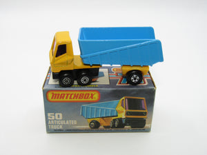 Matchbox Superfast 50B Articulated Truck Dark Yellow Purple Windows