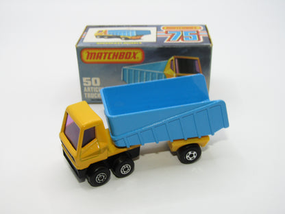 Matchbox Superfast 50B Articulated Truck Dark Yellow Purple Windows