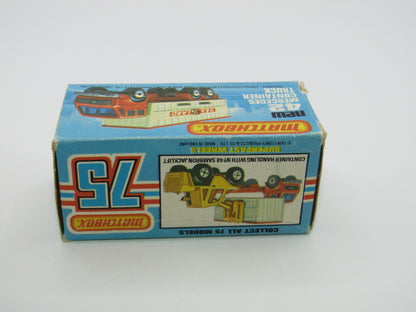 Matchbox Superfast No 42C Mercedes Truck Blue Karstadt on LEFT