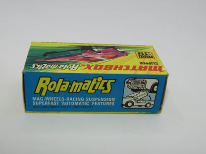 Matchbox Superfast 39A Clipper Purple UNPAINTED Base WHITE Exhausts