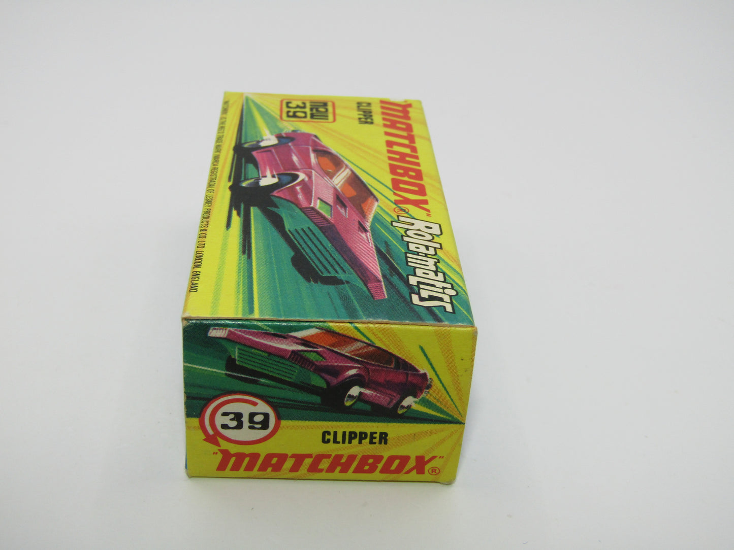 Matchbox Superfast 39A Clipper Purple UNPAINTED Base WHITE Exhausts