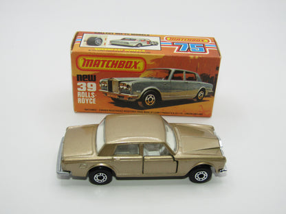 Matchbox Superfast 39B Rolls Royce Silver Shadow Gold SILVER PAINTED Base