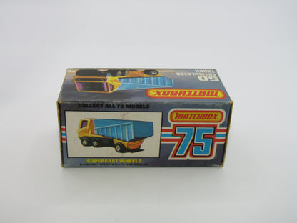 Matchbox Superfast 50B Articulated Truck Dark Yellow Purple Windows