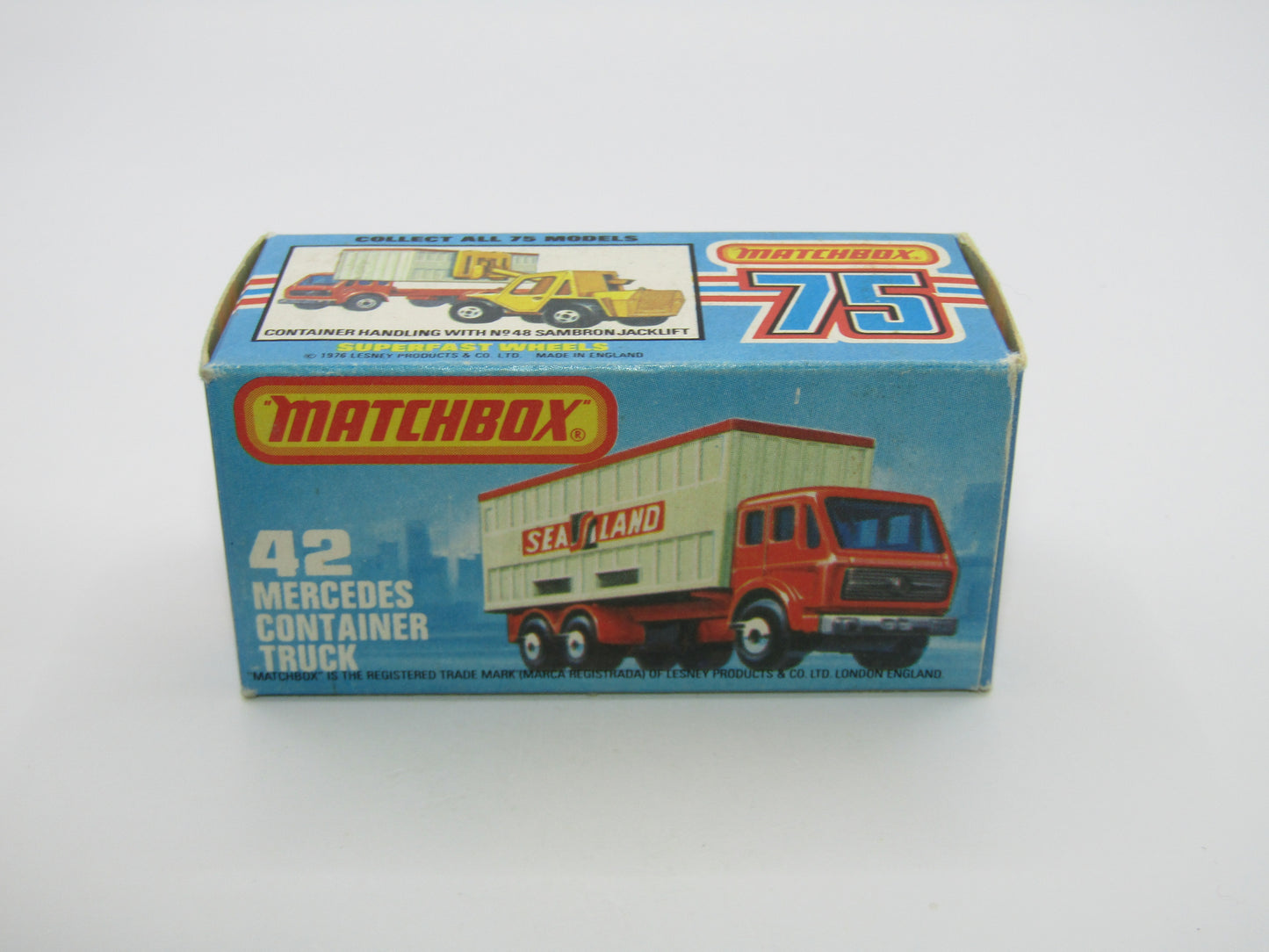 Matchbox Superfast no 42C Mercedes Truck YELLOW Deutsche Bundespost
