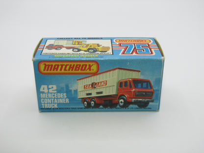 Matchbox Superfast no 42C Mercedes Truck YELLOW Deutsche Bundespost