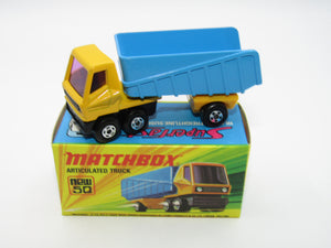 Matchbox Superfast 50B Articulated Truck Light Yellow 5 SPOKE WHEELS