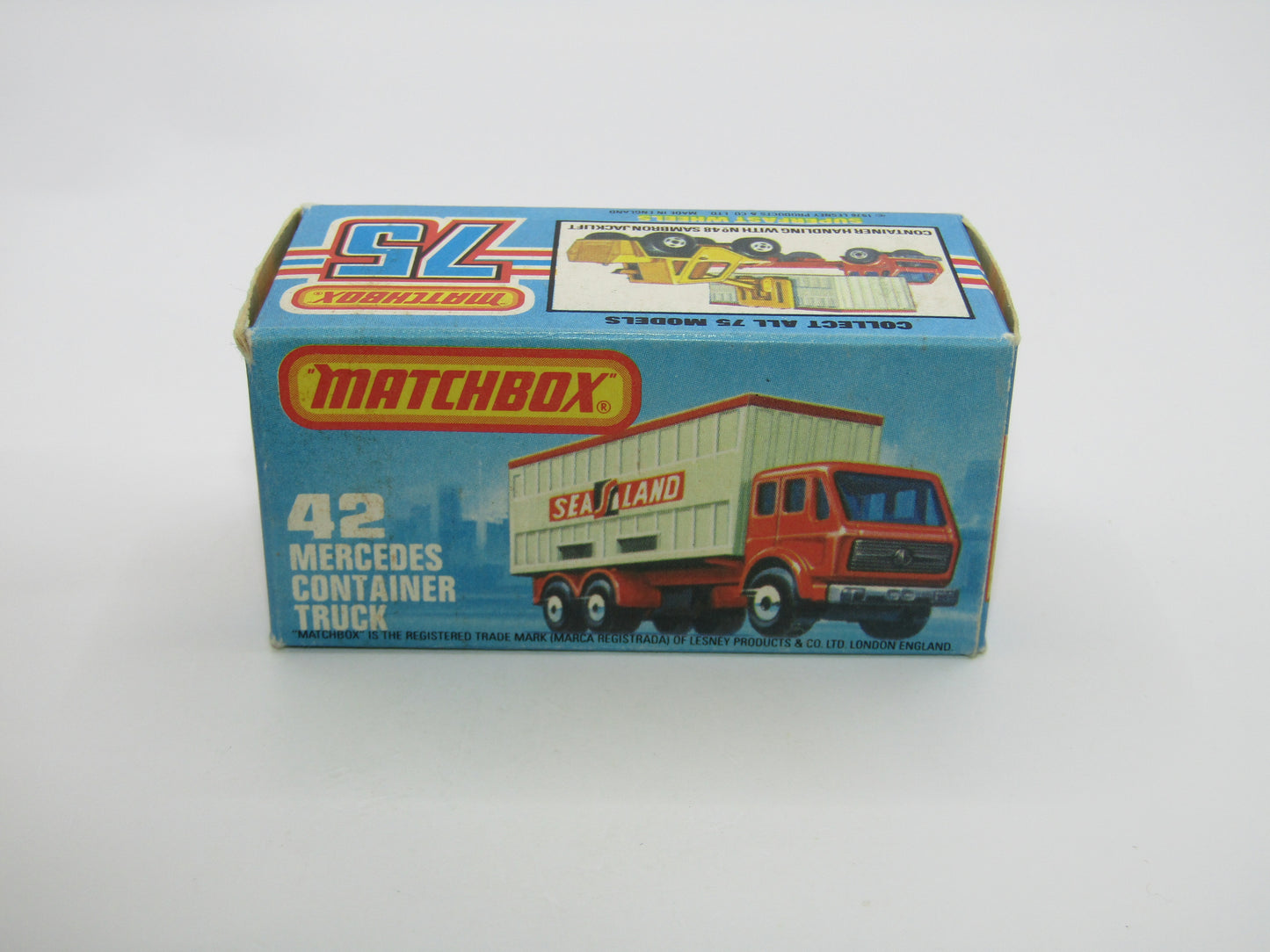 Matchbox Superfast no 42C Mercedes Truck YELLOW Deutsche Bundespost