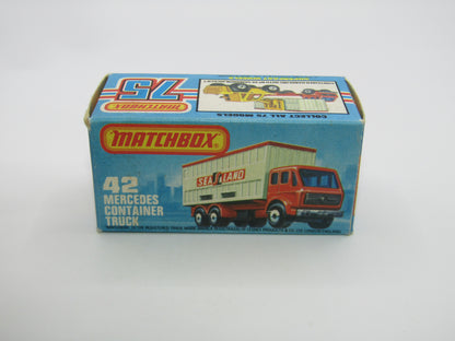 Matchbox Superfast no 42C Mercedes Truck YELLOW Deutsche Bundespost