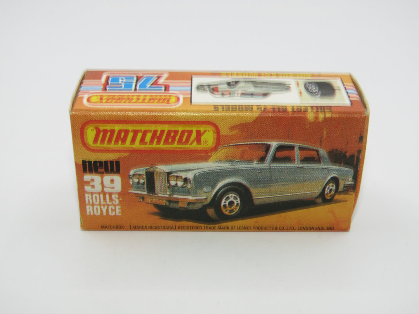 Matchbox Superfast 39B Rolls Royce Silver Shadow Gold SILVER PAINTED Base