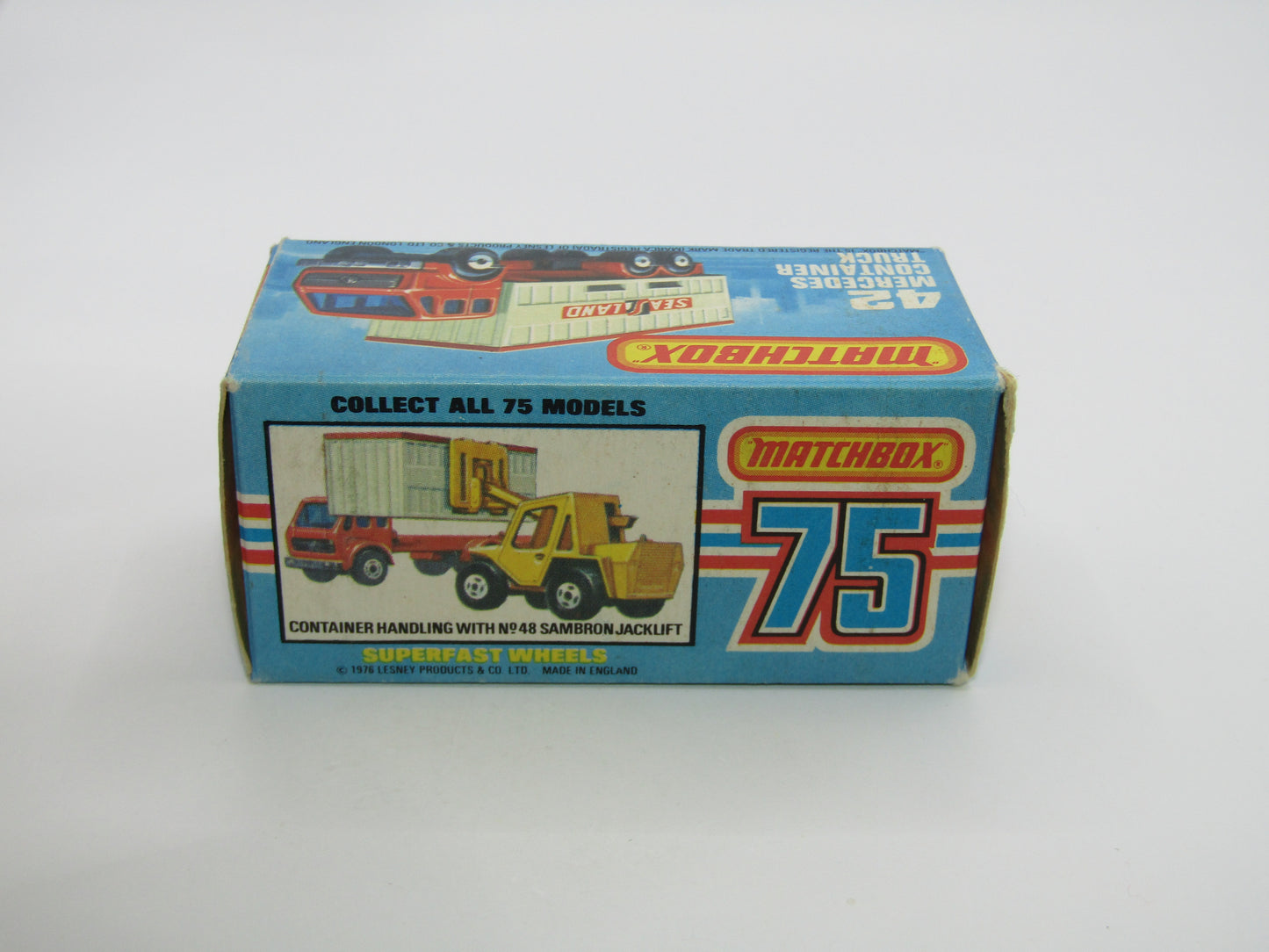 Matchbox Superfast no 42C Mercedes Truck YELLOW Deutsche Bundespost