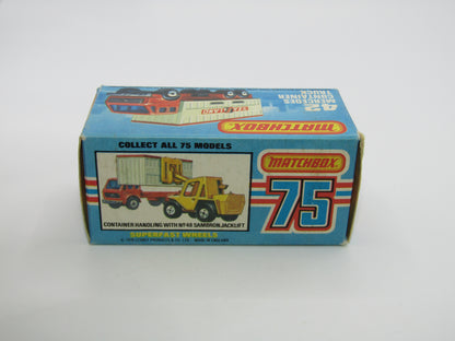 Matchbox Superfast no 42C Mercedes Truck YELLOW Deutsche Bundespost