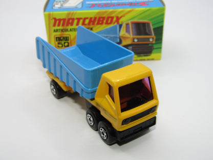 Matchbox Superfast 50B Articulated Truck Light Yellow 5 SPOKE WHEELS