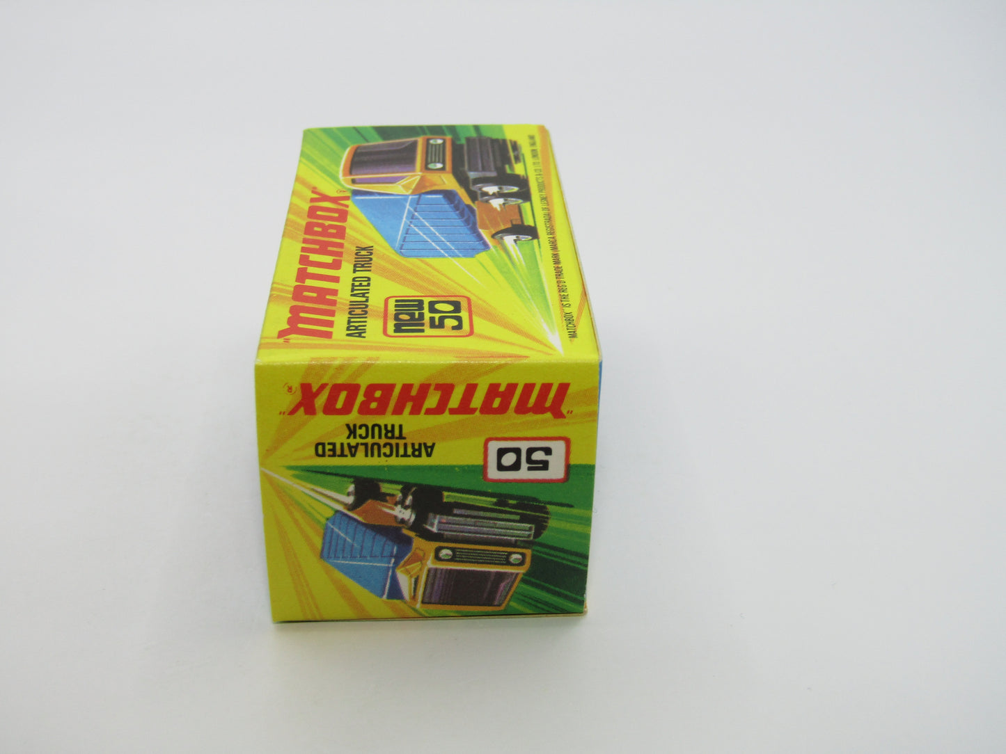 Matchbox Superfast 50B Articulated Truck Light Yellow 5 SPOKE WHEELS