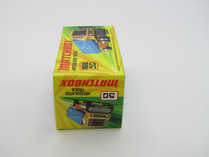 Matchbox Superfast 50B Articulated Truck Light Yellow 5 SPOKE WHEELS