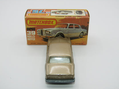 Matchbox Superfast 39B Rolls Royce Silver Shadow Gold 5 ARCH WHEELS