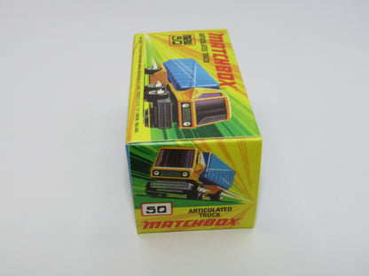 Matchbox Superfast 50B Articulated Truck Light Yellow 5 SPOKE WHEELS