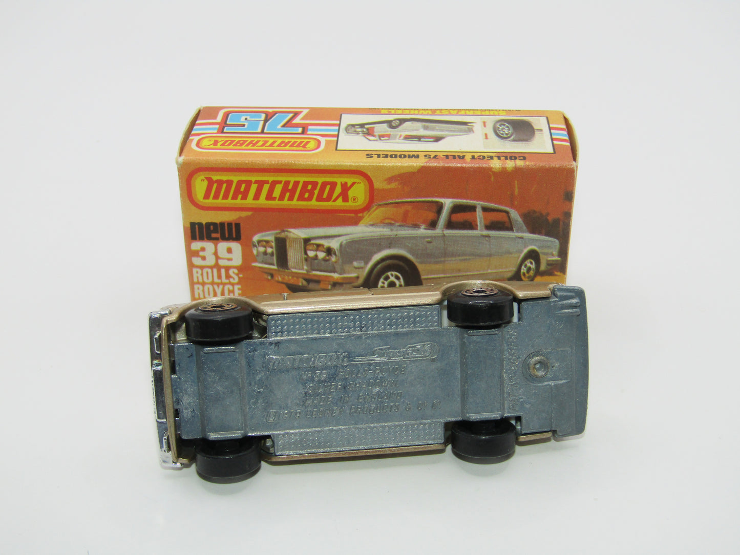 Matchbox Superfast 39B Rolls Royce Silver Shadow Gold 5 ARCH WHEELS