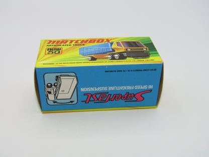 Matchbox Superfast 50B Articulated Truck Light Yellow 5 SPOKE WHEELS