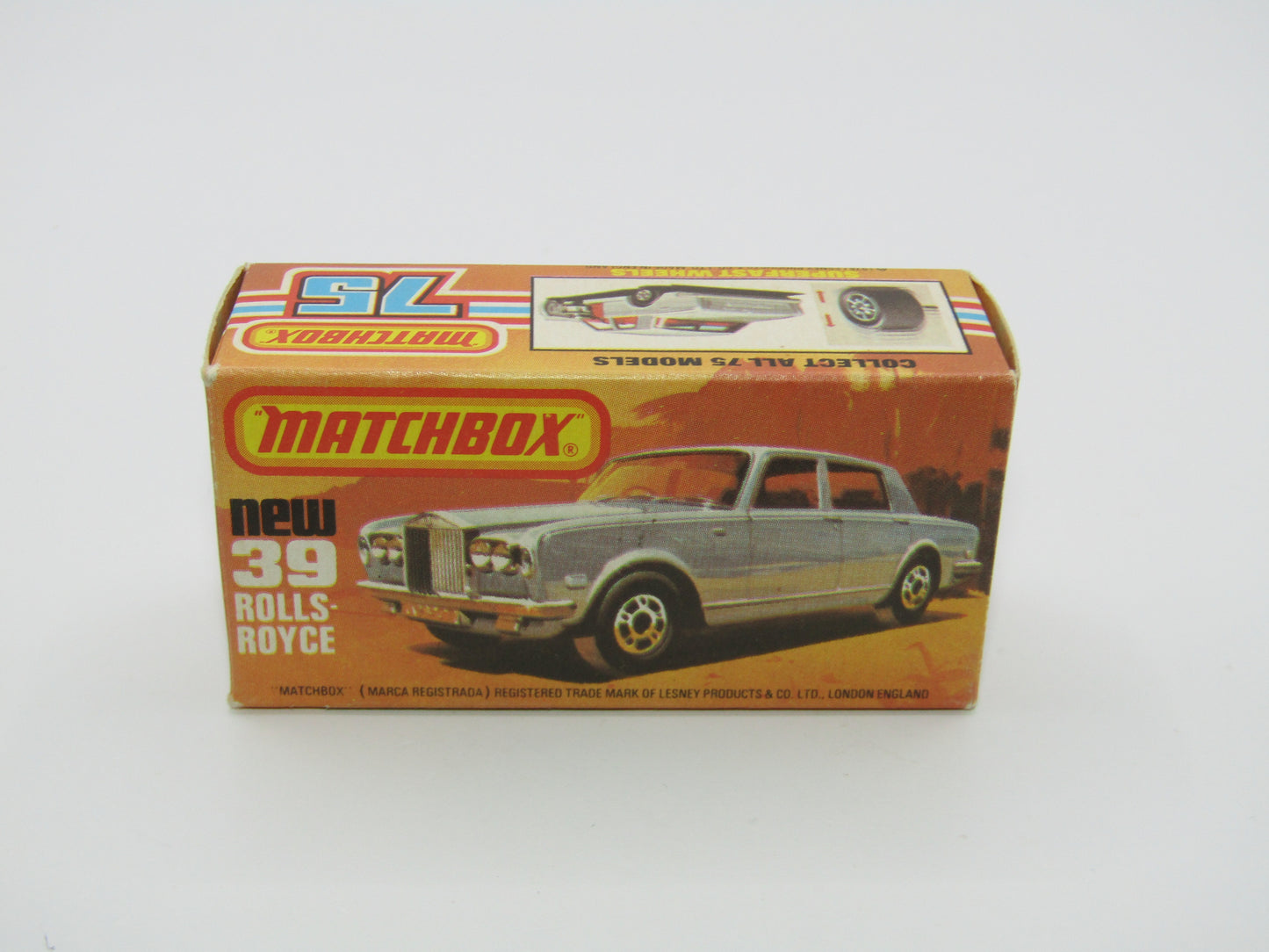 Matchbox Superfast 39B Rolls Royce Silver Shadow Gold 5 ARCH WHEELS