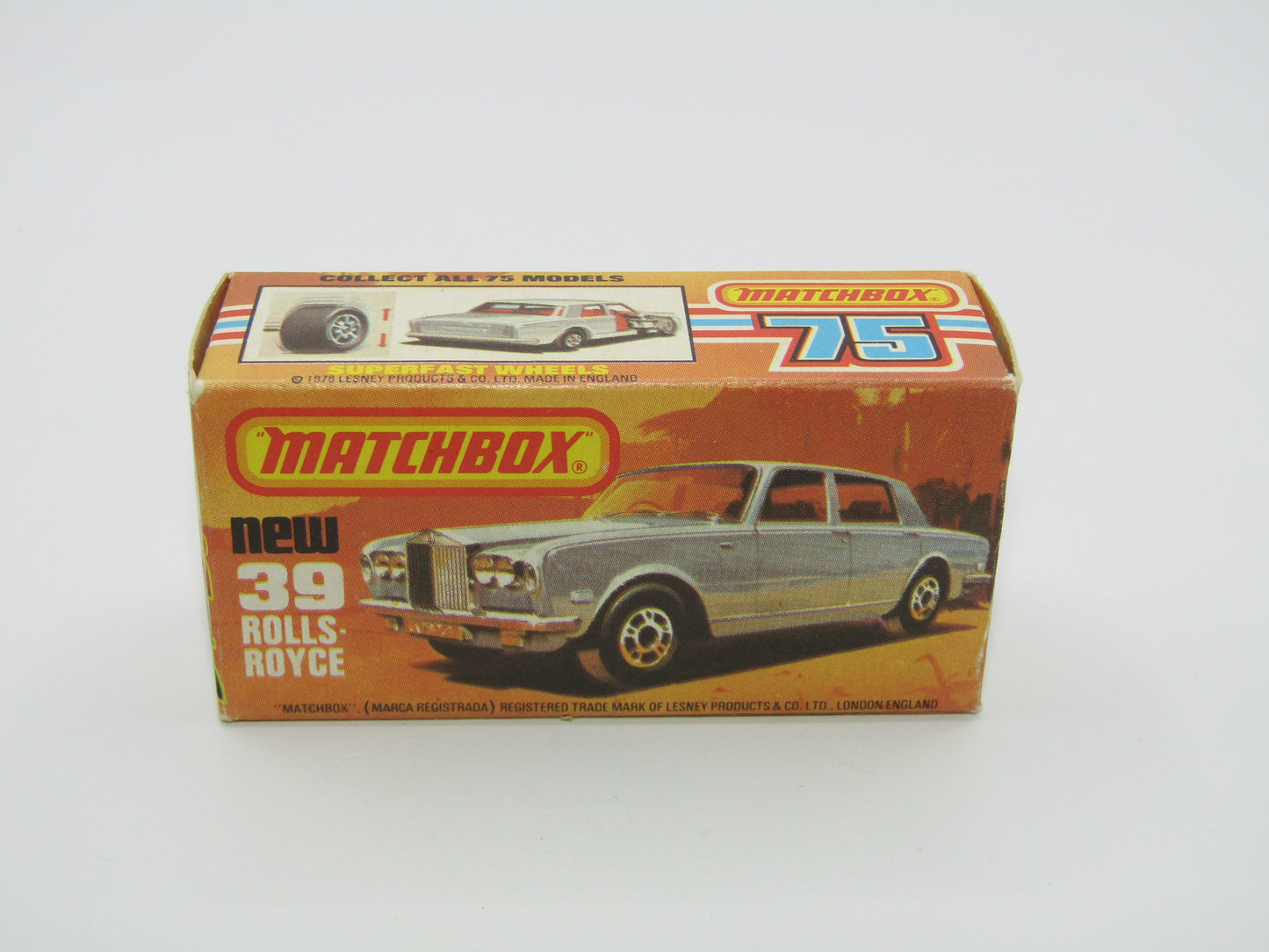 Matchbox Superfast 39B Rolls Royce Silver Shadow Gold 5 ARCH WHEELS