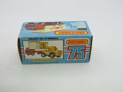 Matchbox Superfast no 42C Mercedes Container Truck Beige OCL Labels