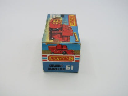 Matchbox Superfast 51C Combine Harvester HOLLOW Base 4 Spoke Yellow Hubs