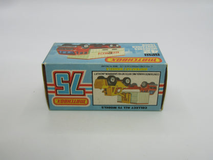 Matchbox Superfast no 42C Mercedes Container Truck TAN Sealand Labels