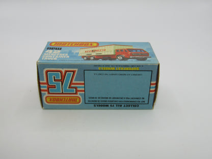 Matchbox Superfast no 42C Mercedes Container Truck TAN Sealand Labels