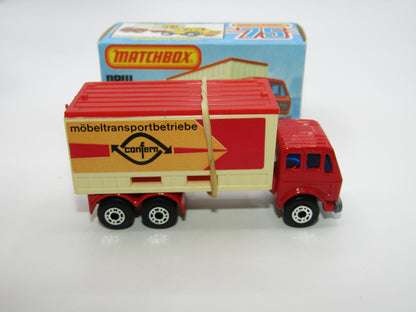 Matchbox Superfast No 42C Mercedes Container Truck Confern German Issue