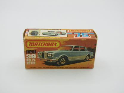 Matchbox Superfast 39B Rolls Royce Silver Shadow Red TAN Interior