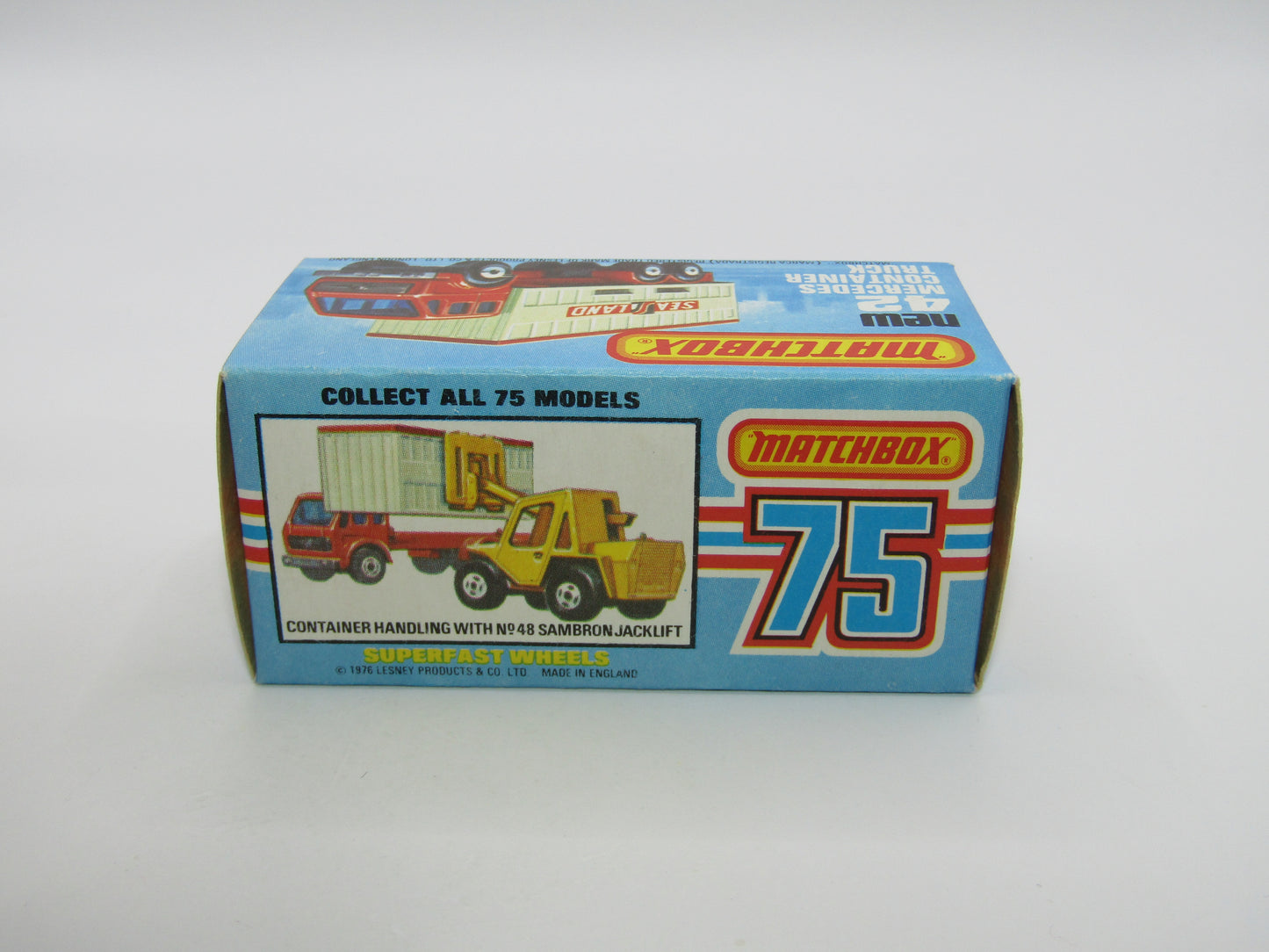 Matchbox Superfast No 42C Mercedes Container Truck Confern German Issue