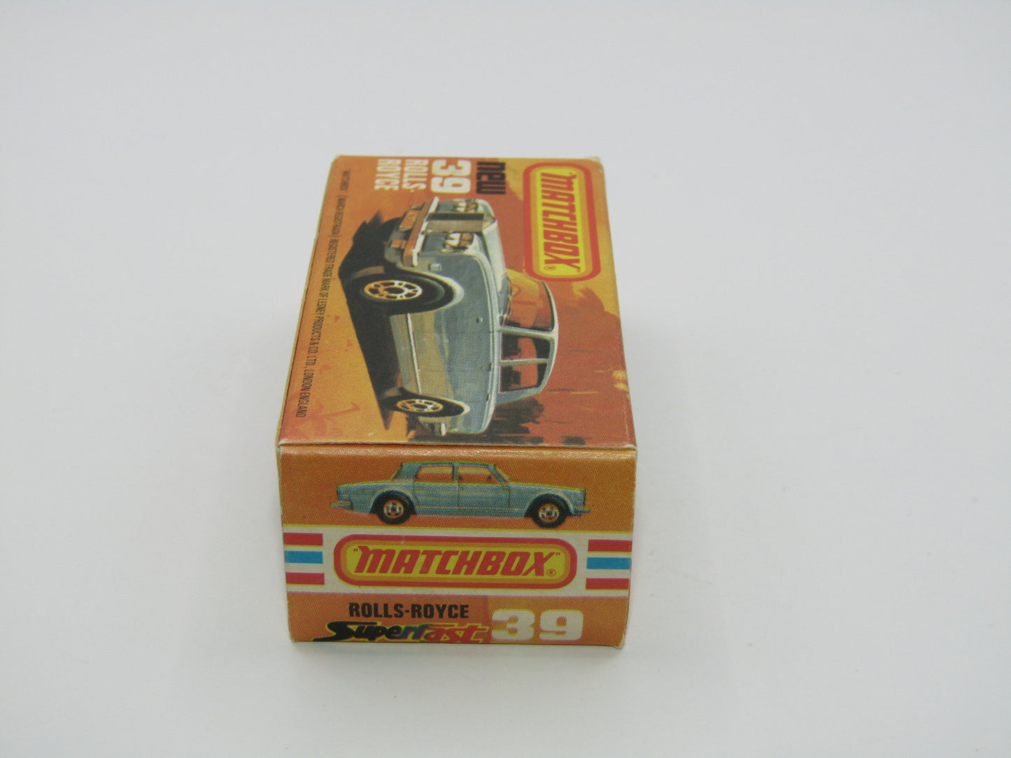 Matchbox Superfast 39B Rolls Royce Silver Shadow Red TAN Interior
