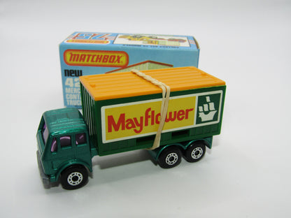 Matchbox Superfast 42C Mercedes Truck Green PURPLE Windows Orange Roof