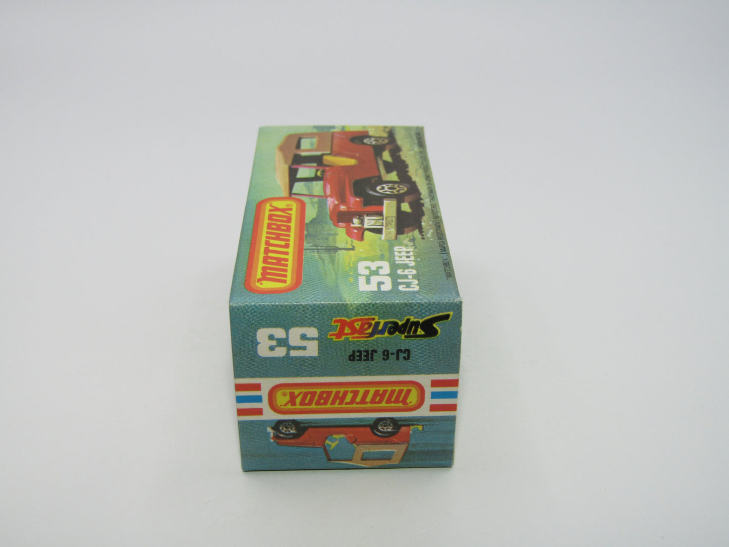 Matchbox Superfast 53C Jeep CJ-6 Yellow SILVER BASE