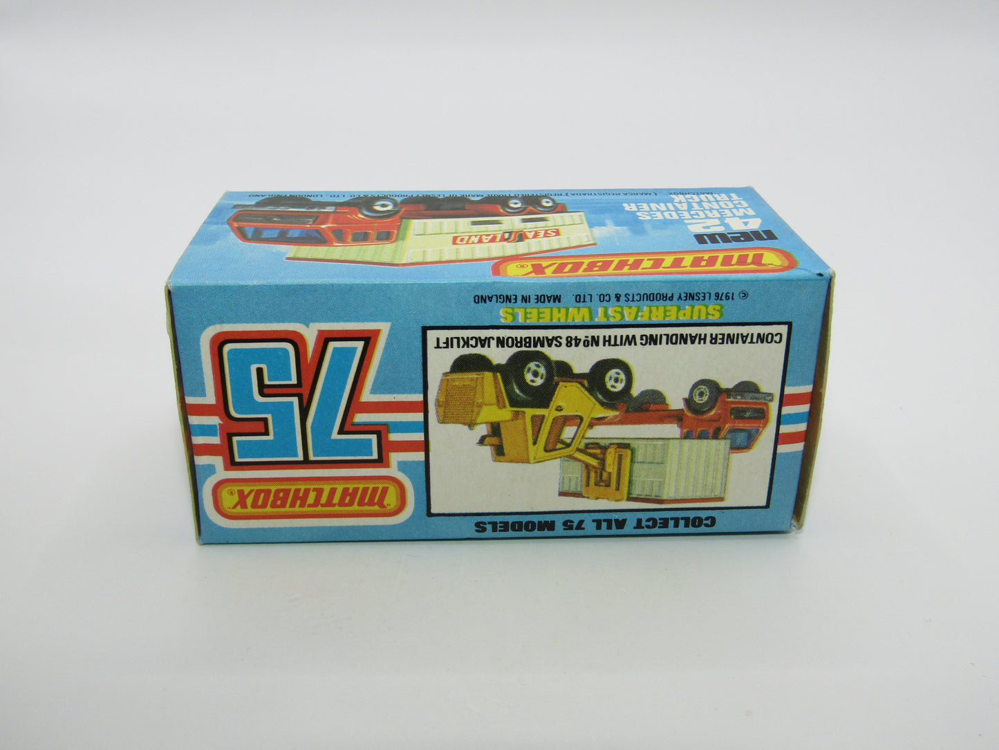 Matchbox Superfast 42C Mercedes Truck Green PURPLE Windows Orange Roof