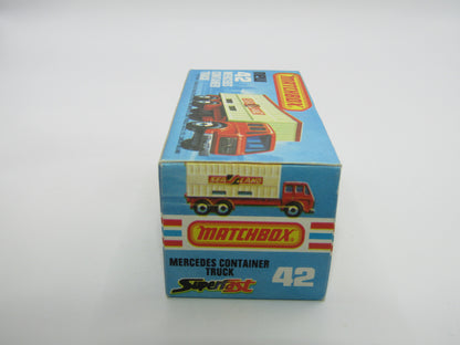Matchbox Superfast 42C Mercedes Truck Green PURPLE Windows Orange Roof