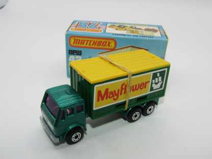 Matchbox Superfast 42C Mercedes Truck Green PURPLE Windows Yellow Roof