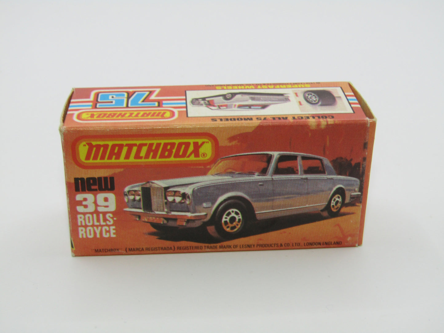 Matchbox Superfast 39B Rolls Royce Silver Shadow Red, Light Cream Interior