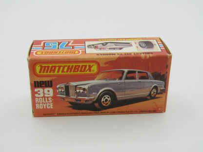 Matchbox Superfast 39B Rolls Royce Silver Shadow Red, Light Cream Interior