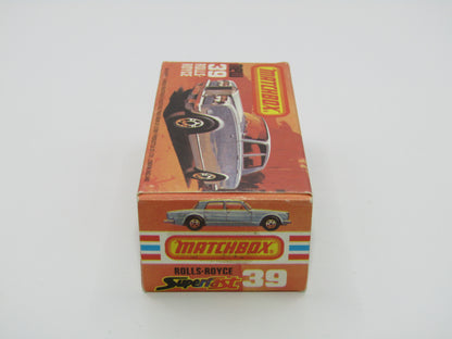 Matchbox Superfast 39B Rolls Royce Silver Shadow Red, Light Cream Interior