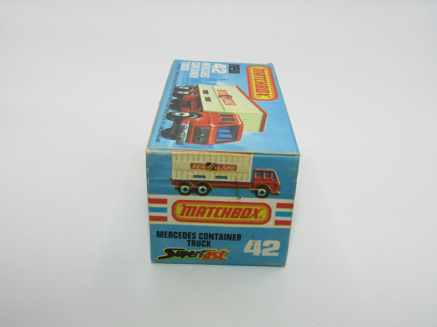 Matchbox Superfast 42C Mercedes Truck Green PURPLE Windows Yellow Roof